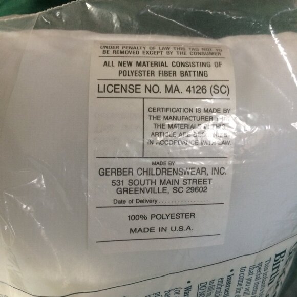 Vintage Gerber Birth Certificate Pillow - Picture 3 of 8